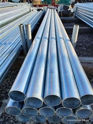 ท่อชุบสังกะสีมาตรฐาน ASTM-A53 จัดส่งไปยังสหรัฐอเมริกา